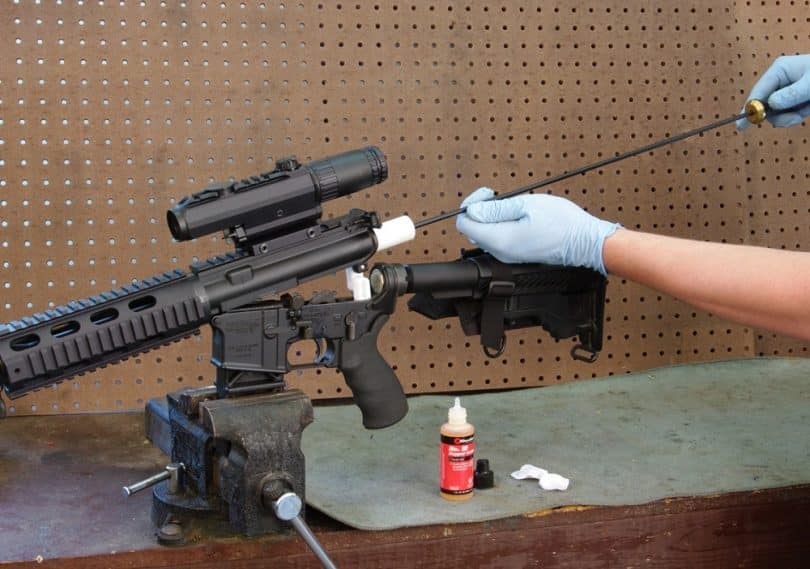 Preparing firearms for sales: Cleaning Rifles