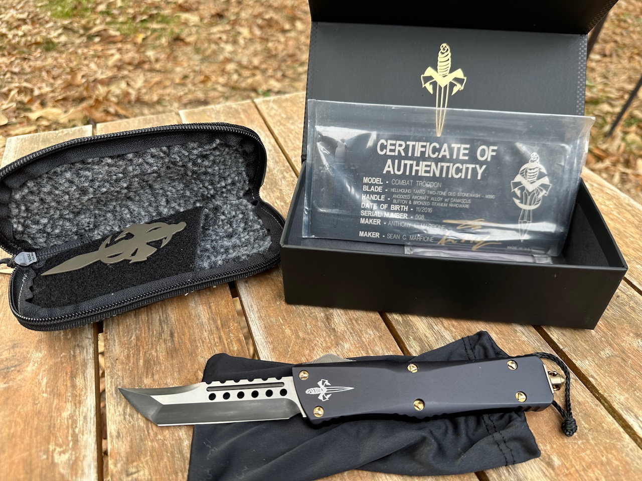 Microtech Marfione Combat Troodon