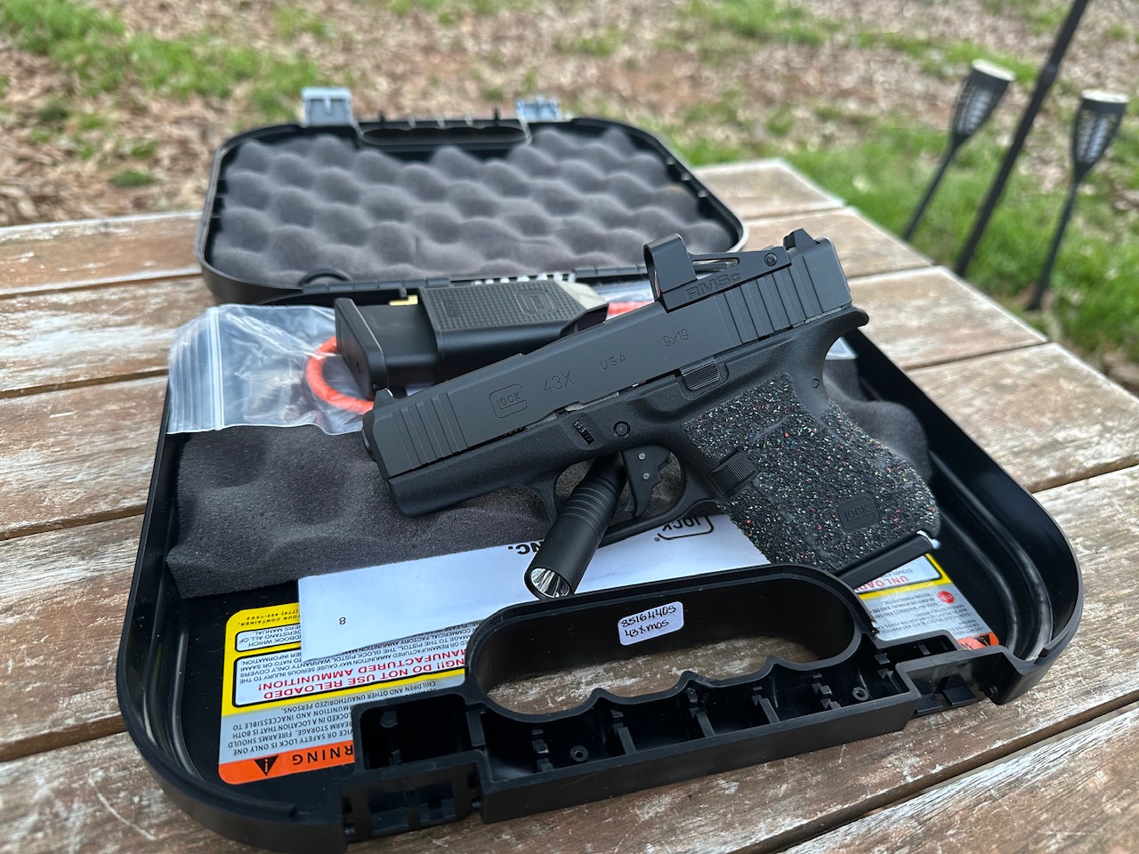 Glock 43X MOS 9MM Shield RMSc Red Dot