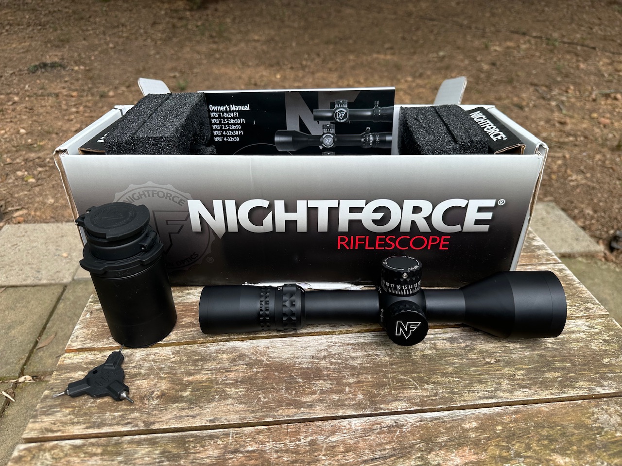 Nightforce NX8 F2 2.5-20X50 Rifle Scope