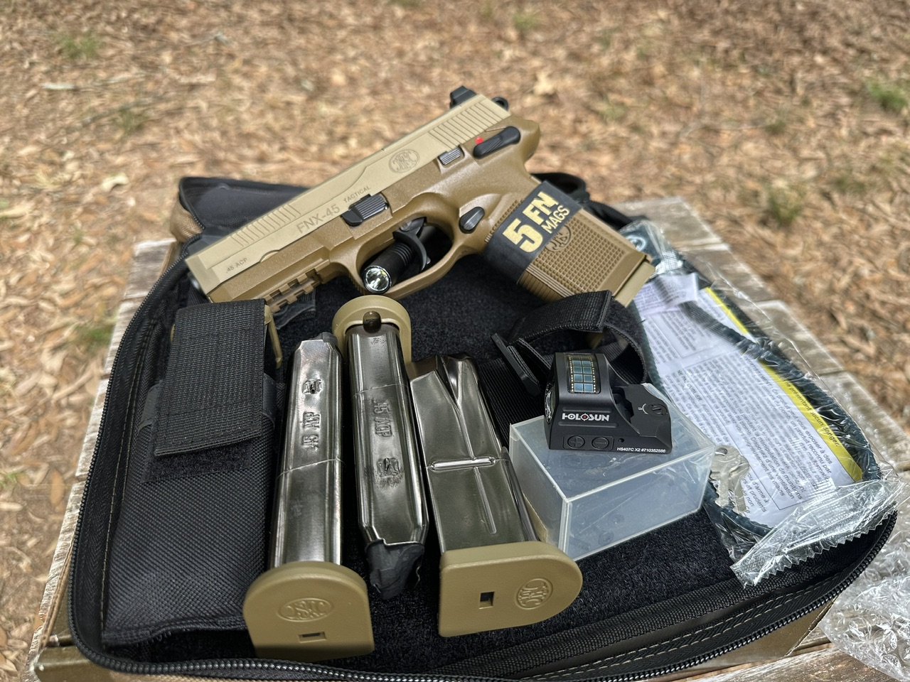 FN FNX45 Tactical 45ACP Holosun 407C